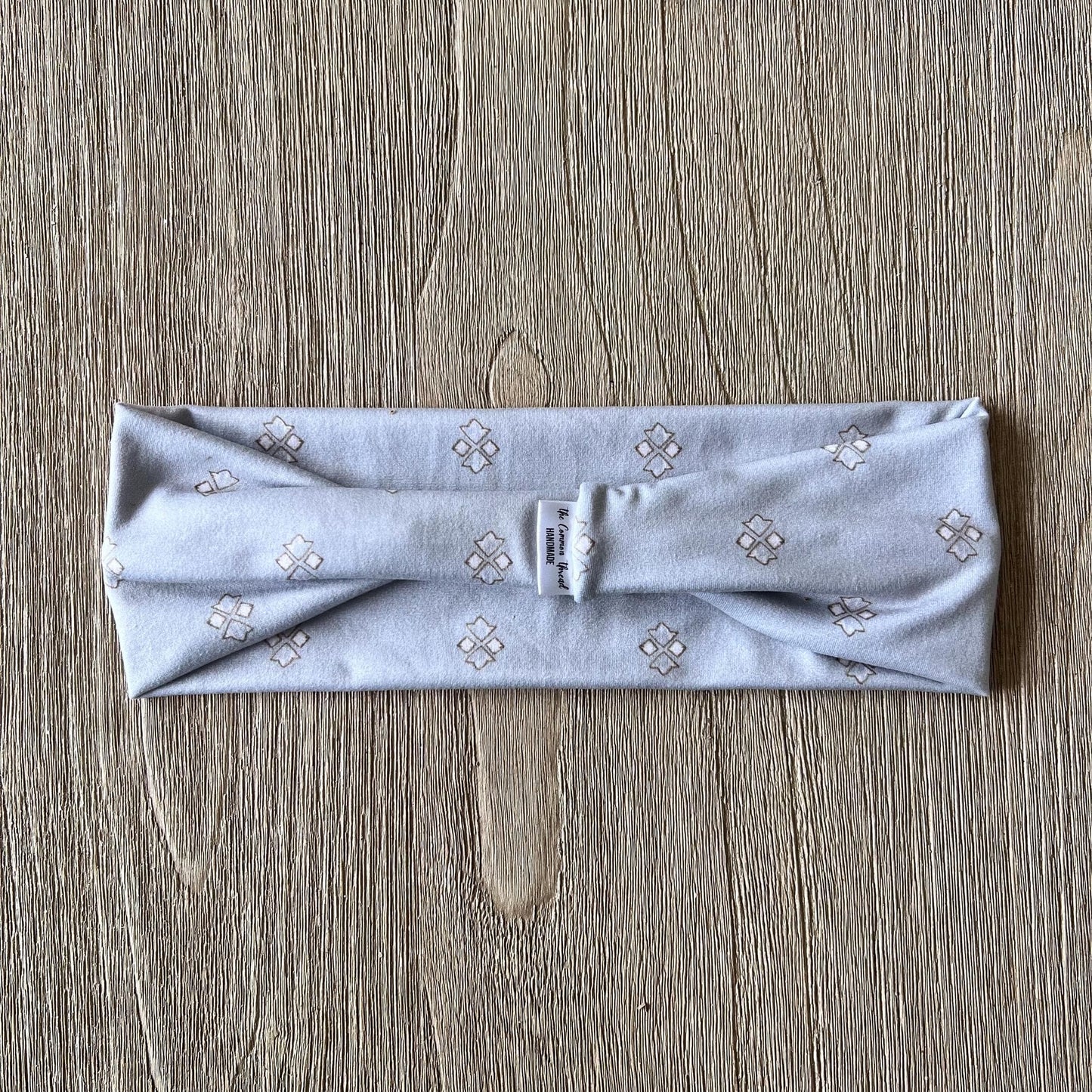 Modern Flat Headband - Gray Diamonds