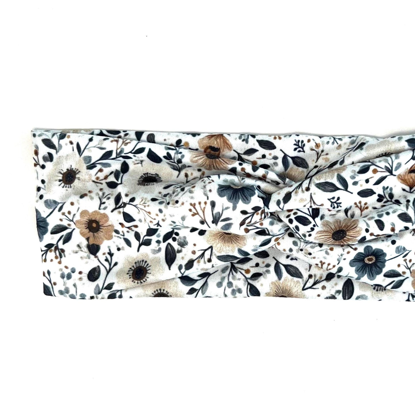 Twisted Knot Headband - Beige Floral