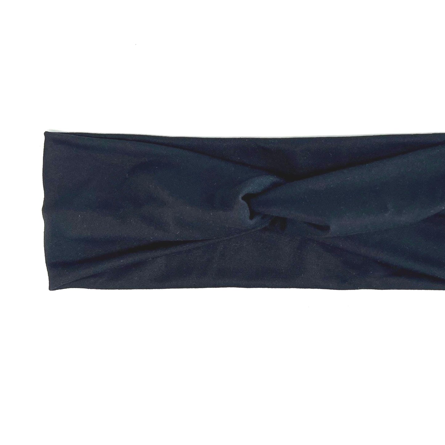 Twisted Knot Headband - Black Solid