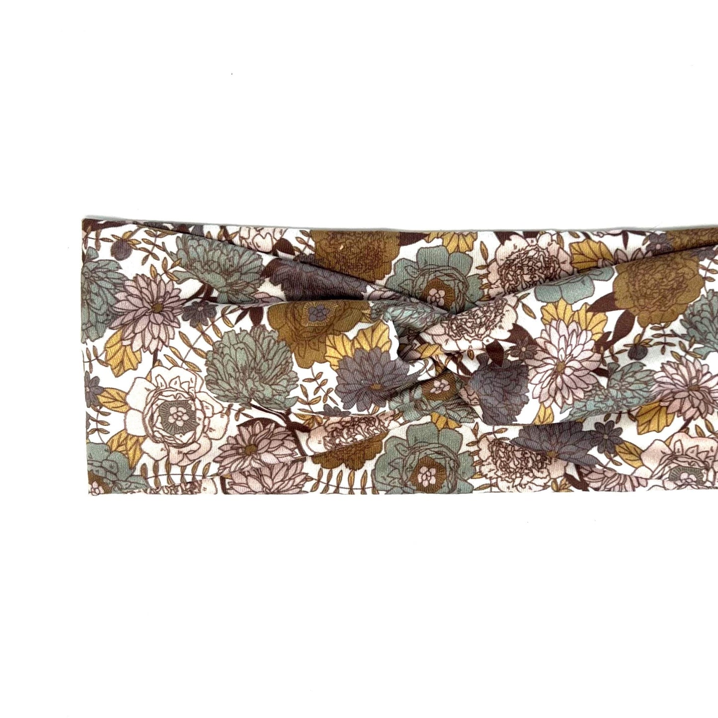 Twisted Knot Headband - Autumn Plum Floral