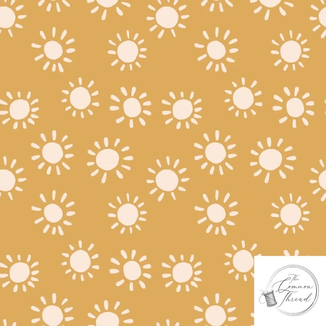 Golden Rays Seamless Pattern