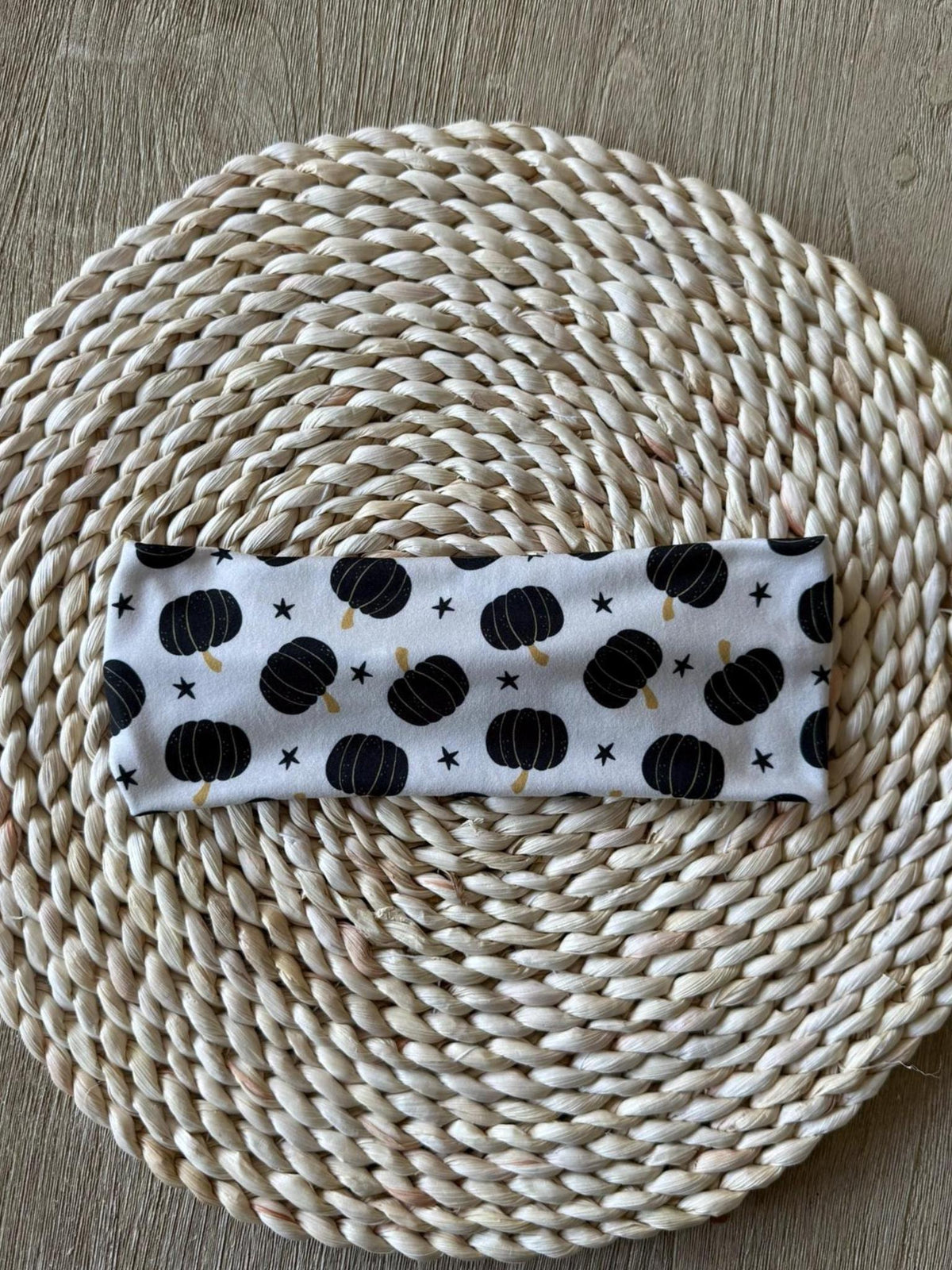 Stretchy, Buttery-Soft Headband - Autumn Pumpkins