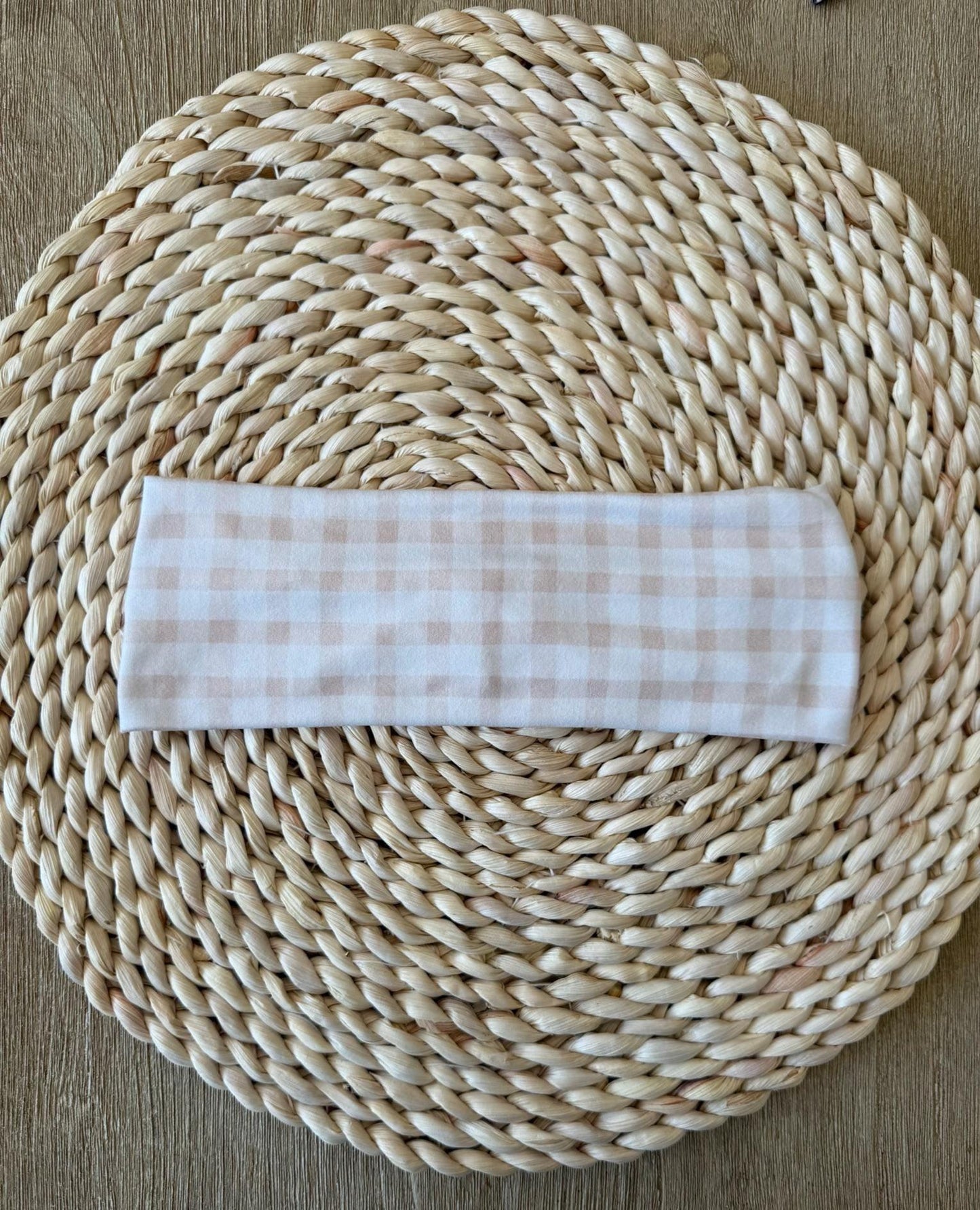 Stretchy, Buttery-Soft Headband - Terra Gingham