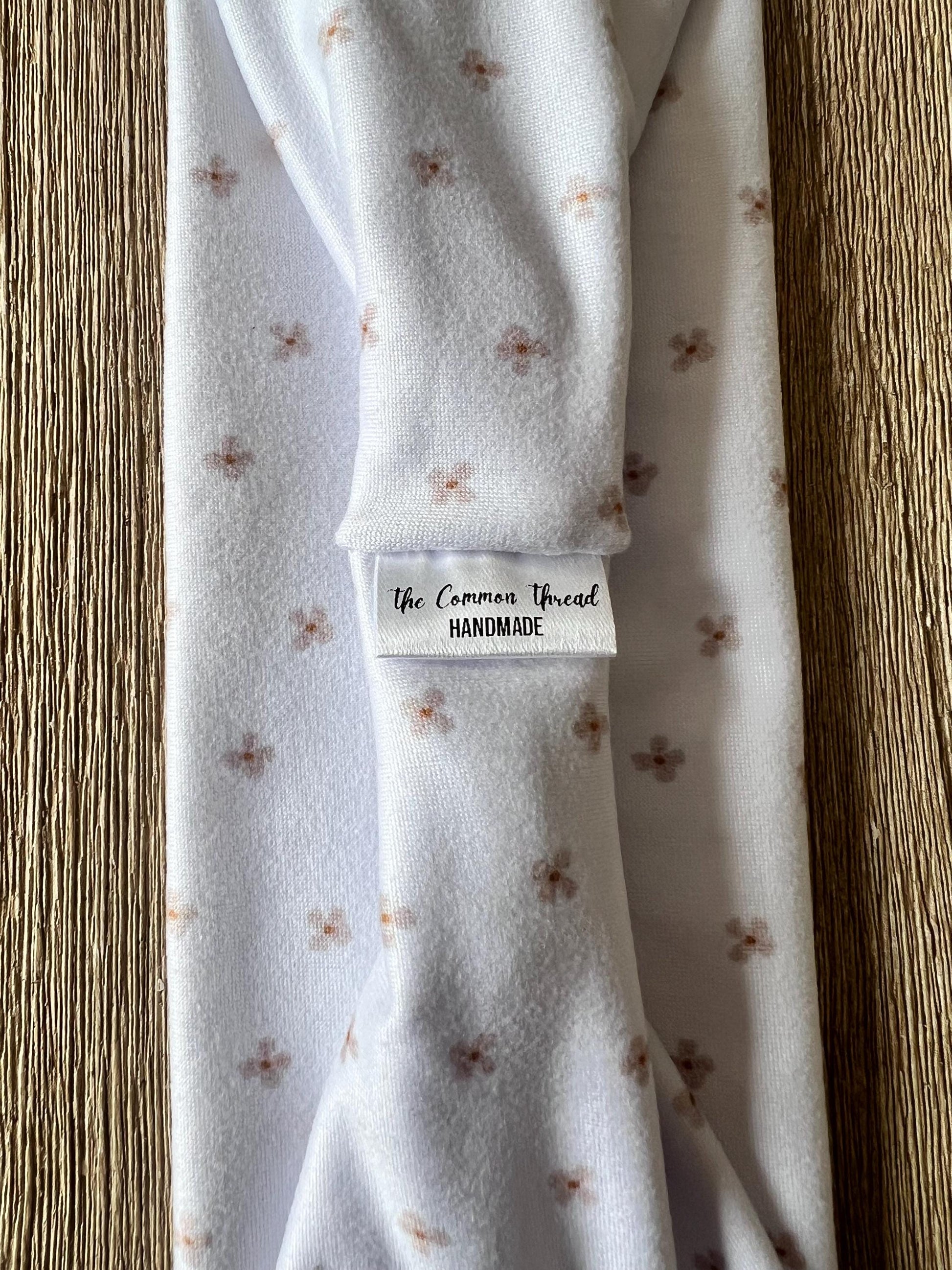 Modern Flat Headband - Ditsy Blush Floral