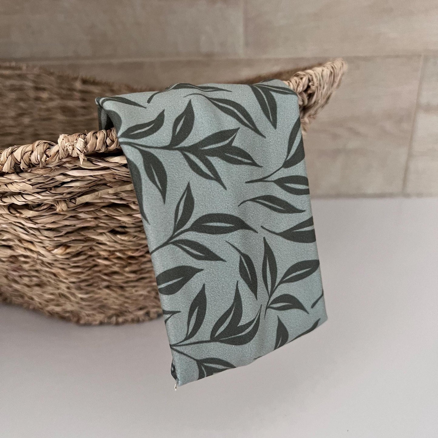 Modern Flat Headband - Fall Foliage in Green