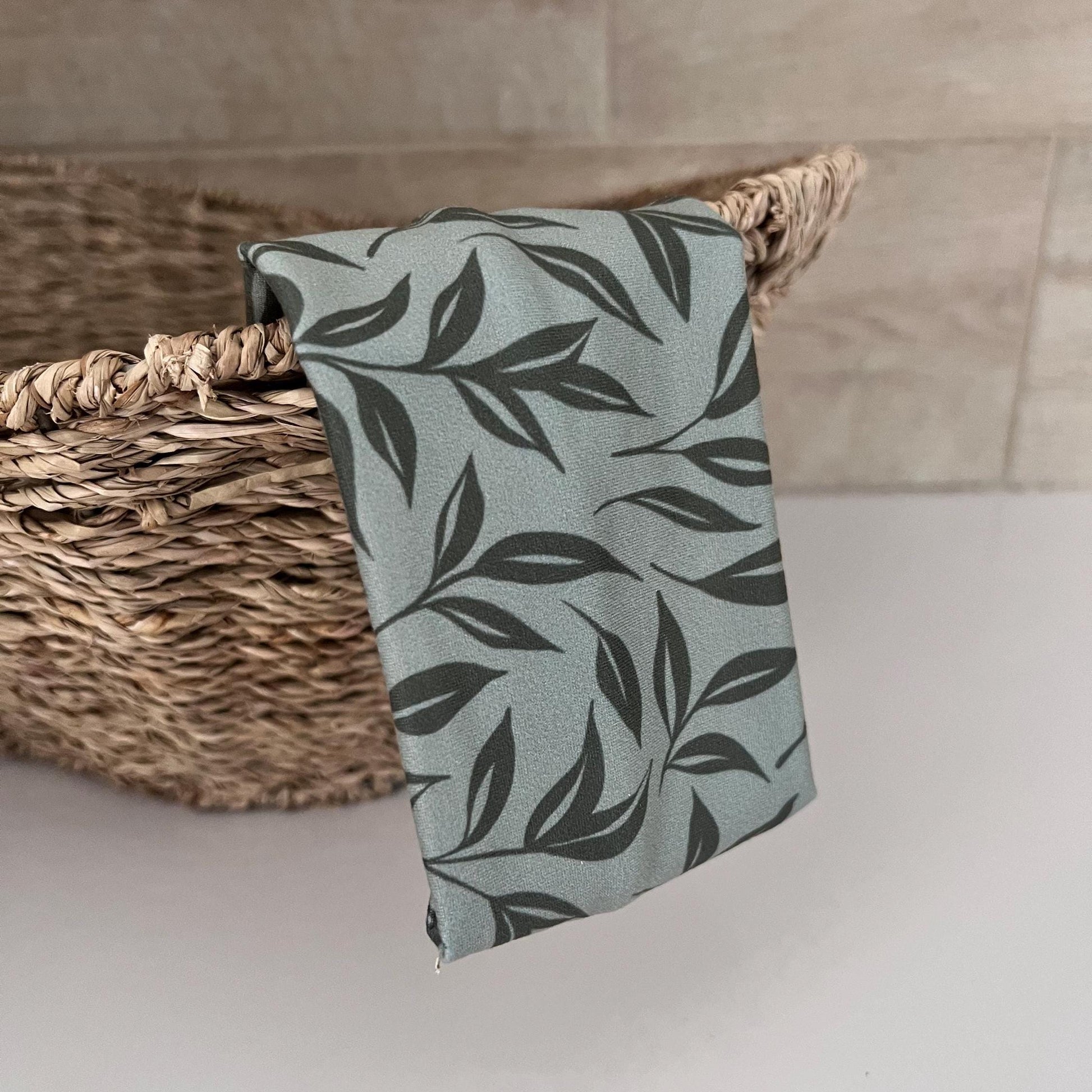 Modern Flat Headband - Fall Foliage in Green