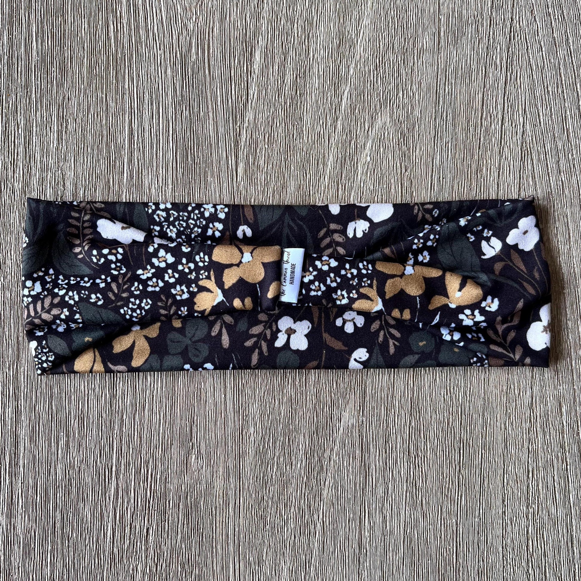 Modern Flat Headband - Warm Flower Glade