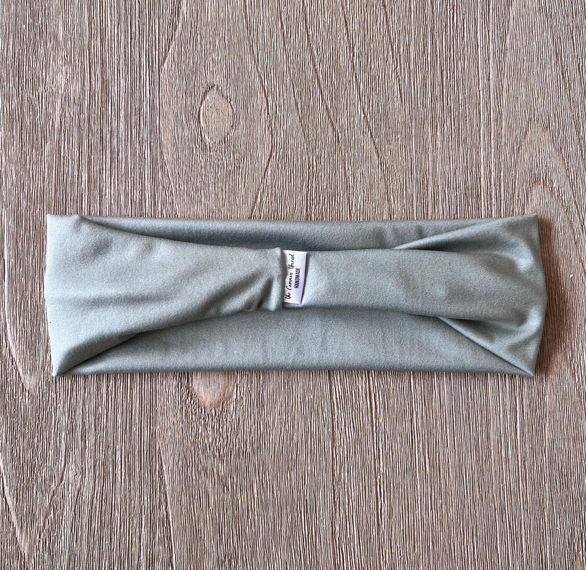 Modern Flat Headband - Sage Green