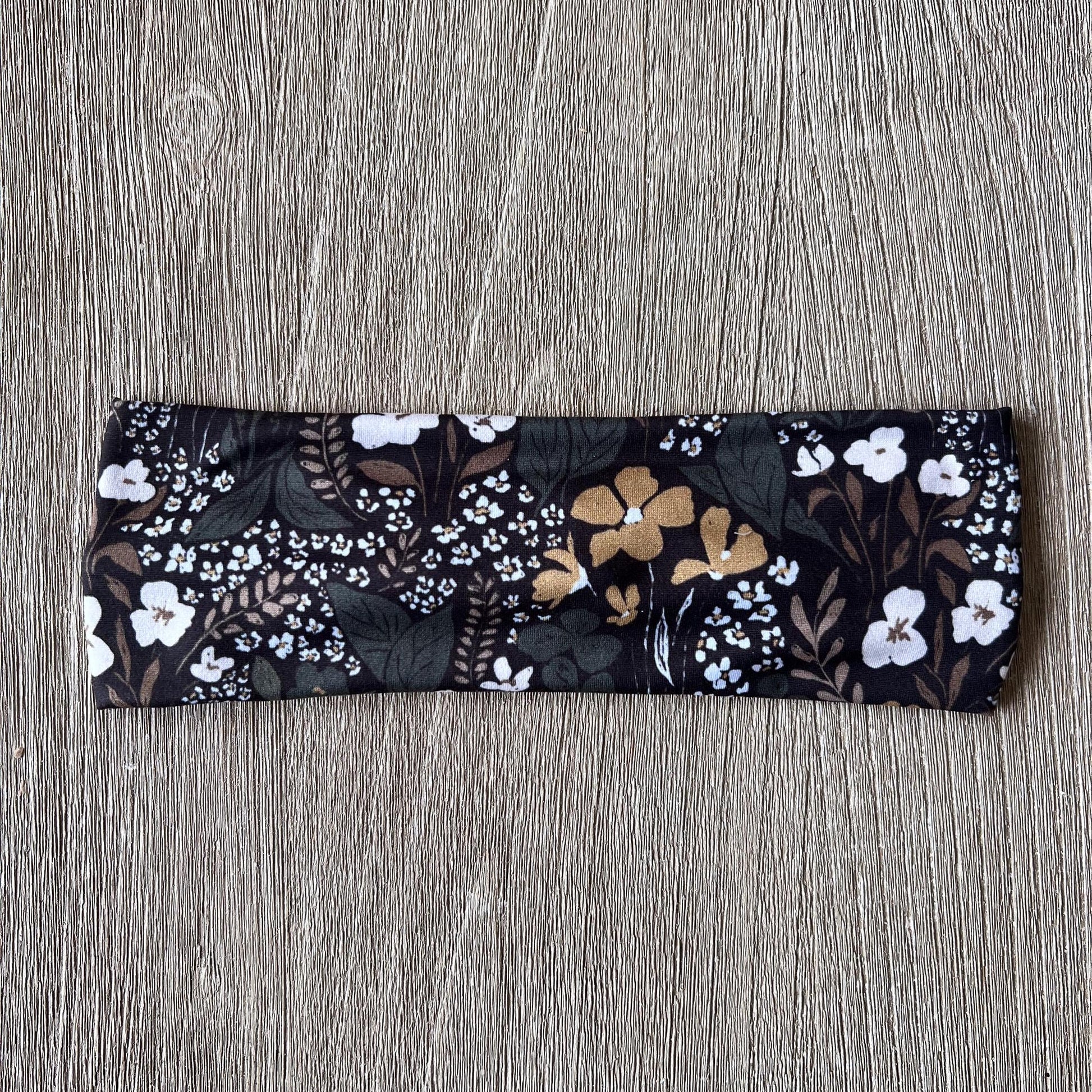 Modern Flat Headband - Warm Flower Glade