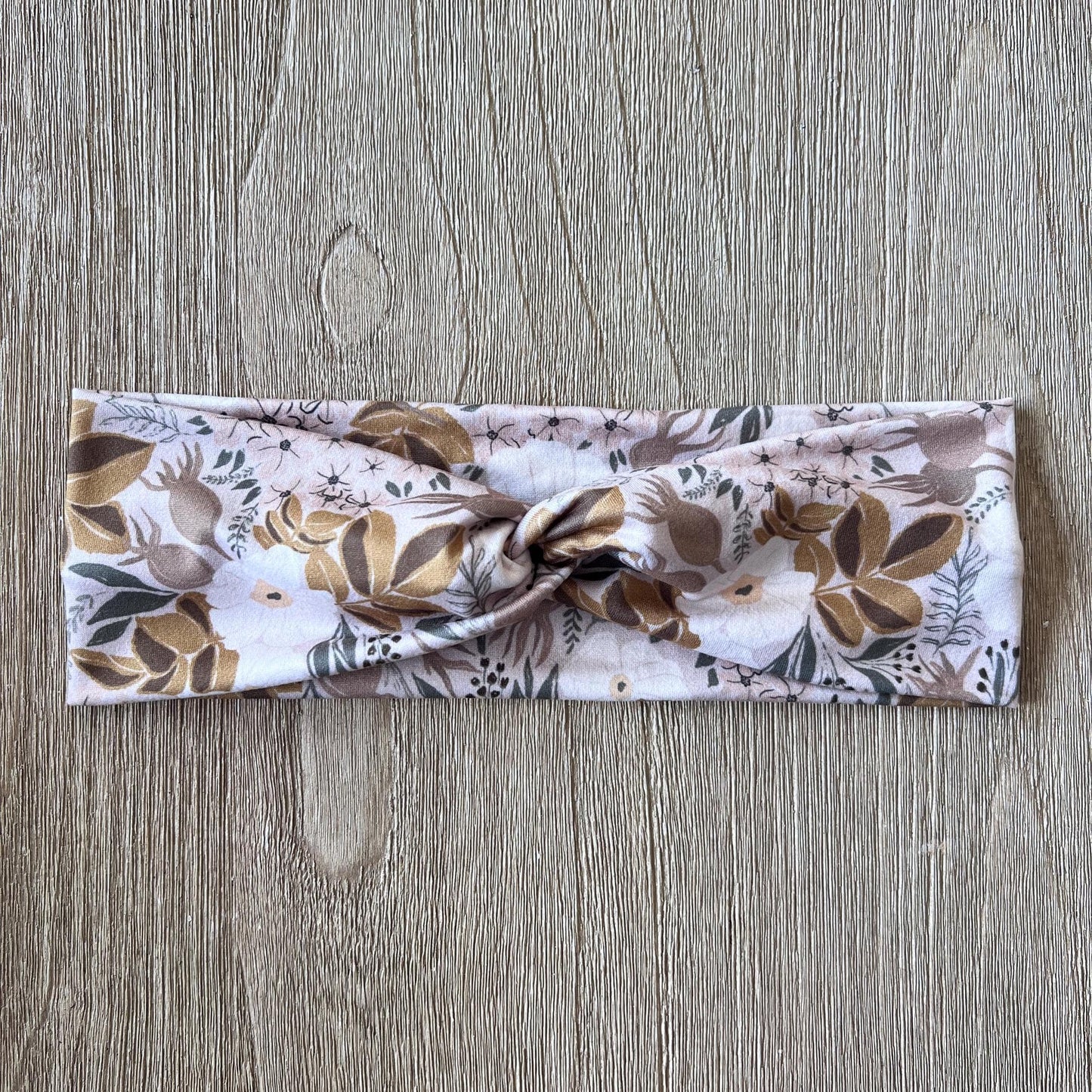 Twisted Knot Headband - Dusty Pink Rose Hips