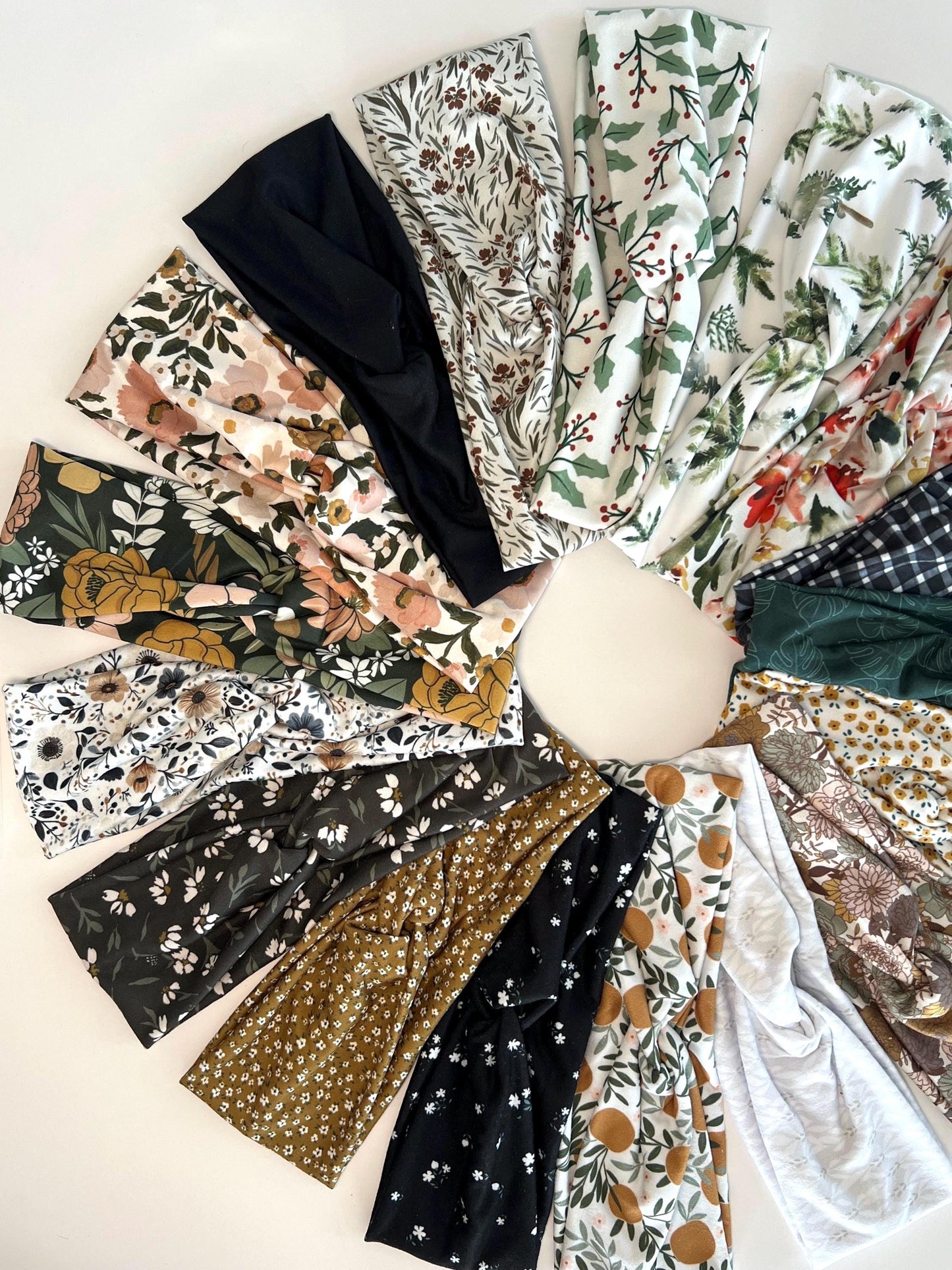 Twisted Knot Headband - Autumn Plum Floral