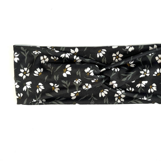 Twisted Knot Headband - Evening Floral
