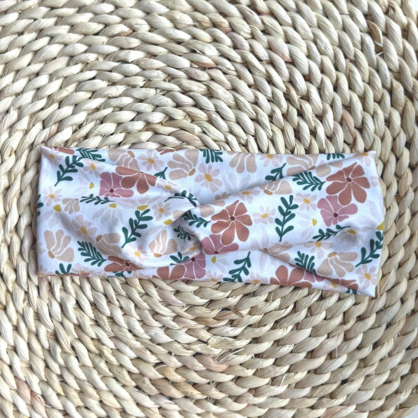 Stretchy, Buttery-Soft Headband - Hawaiian Floral