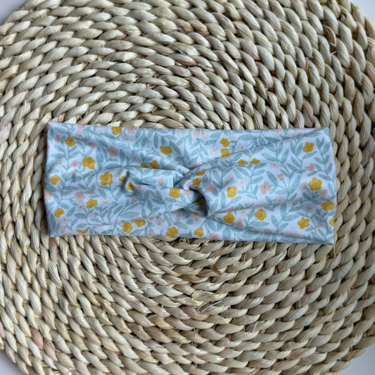Stretchy, Buttery-Soft Headband - Sweet Wildflowers