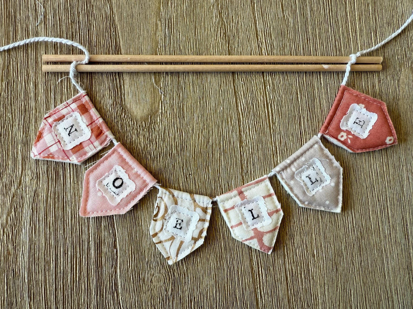 Personalized Floral Cake Topper Bunting: Handmade Birthday Party Decoration