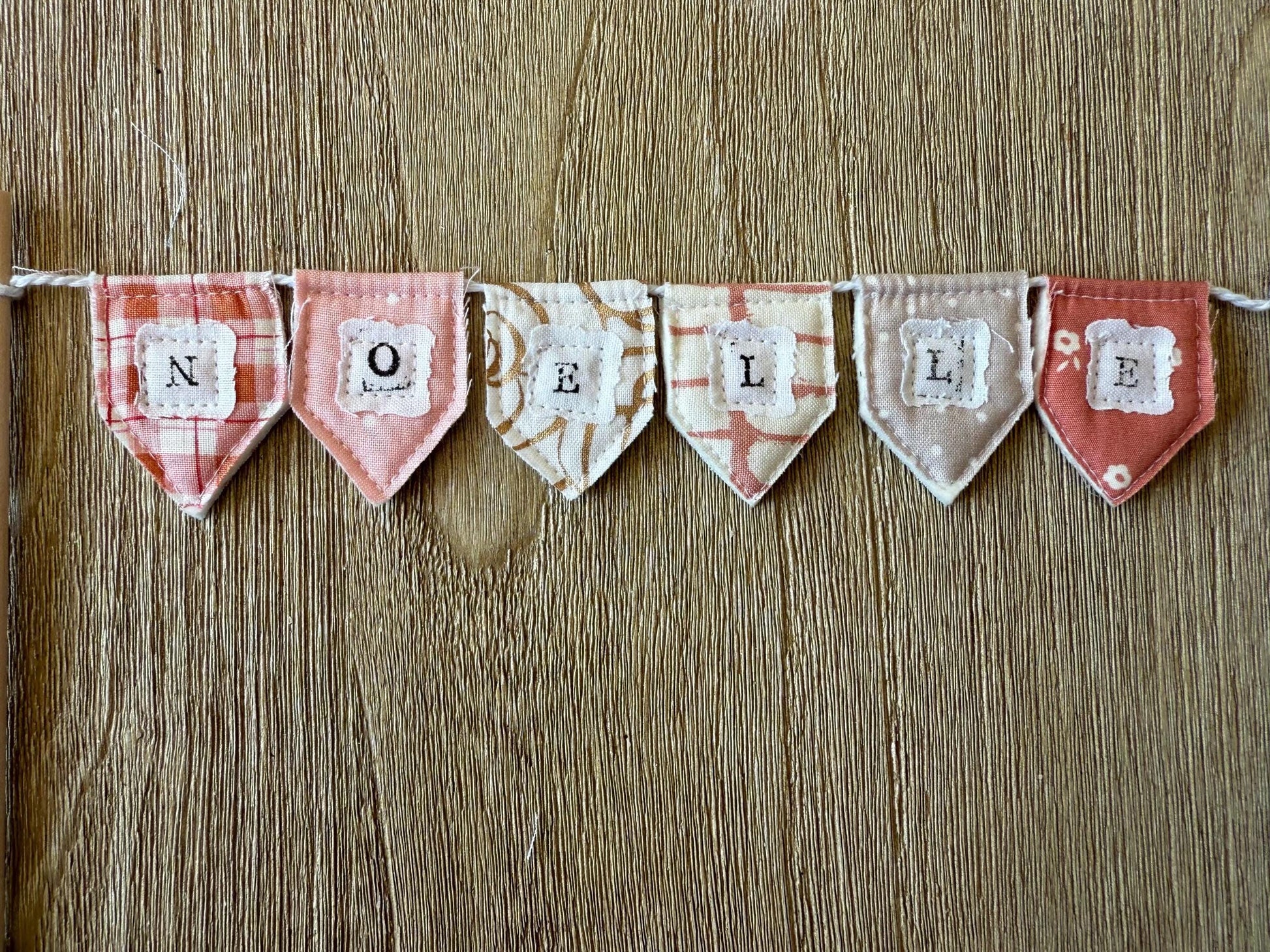 Personalized Floral Cake Topper Bunting: Handmade Birthday Party Decoration