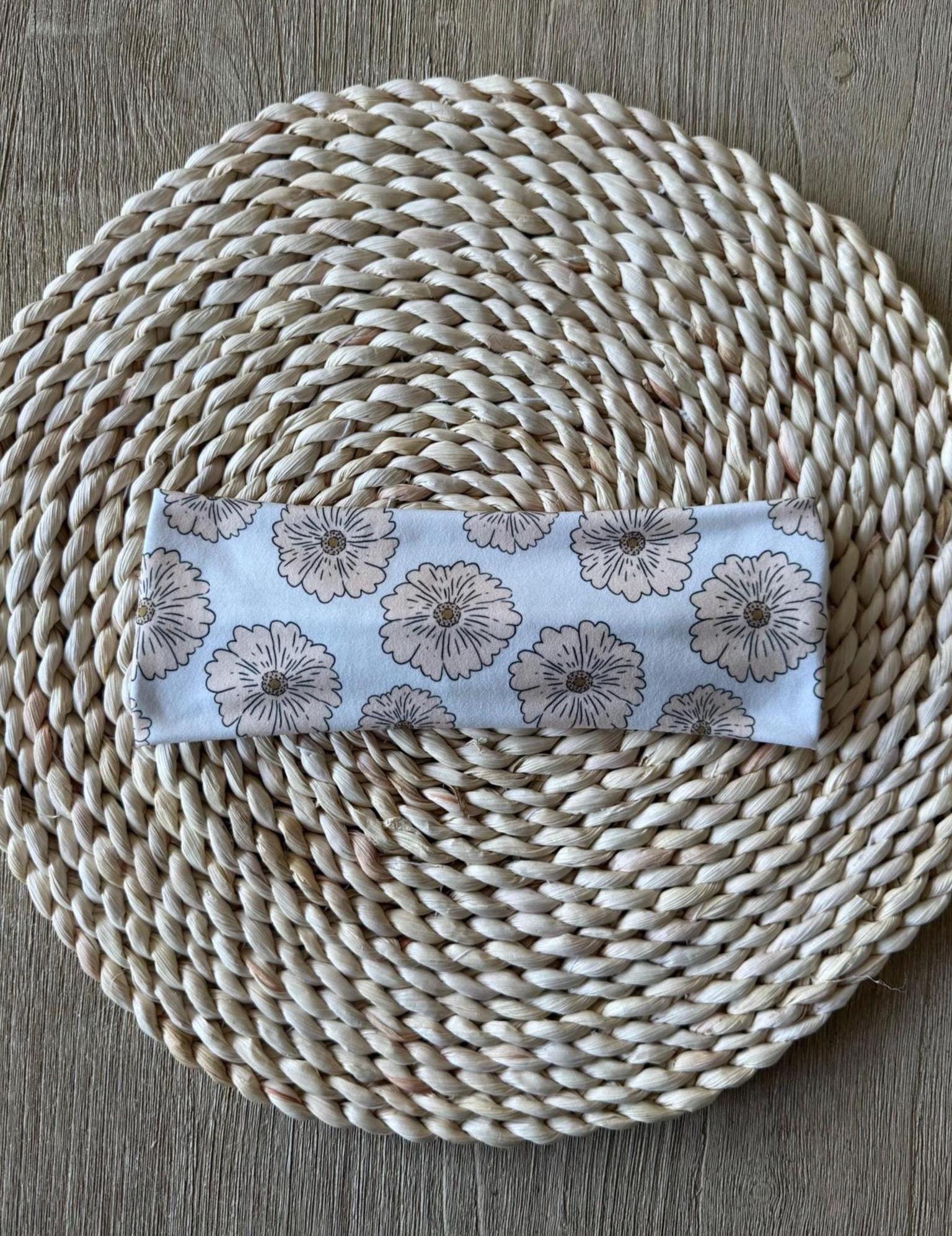 Stretchy, Buttery-Soft Headband - Caramel Floral