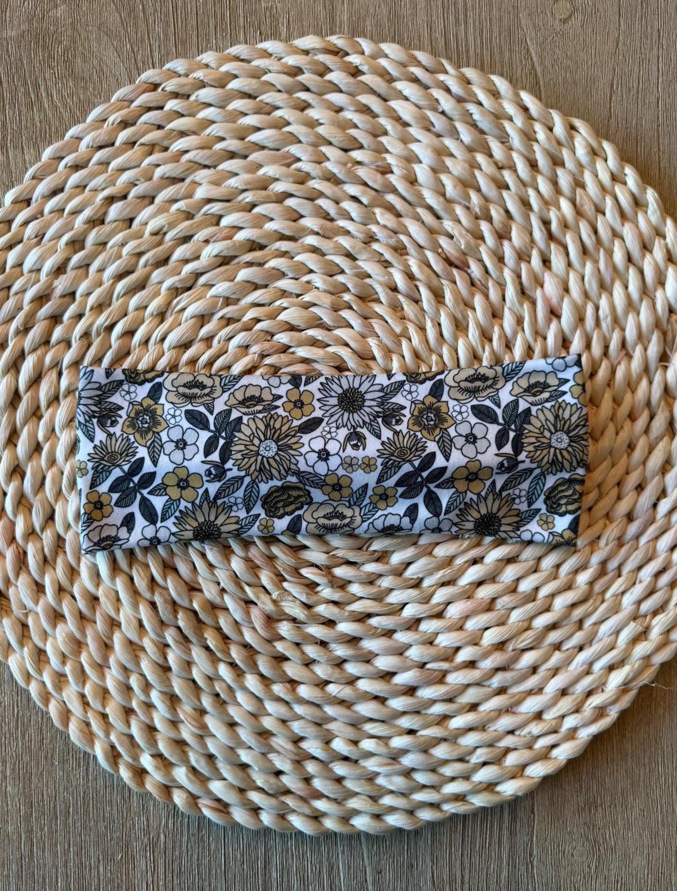 Stretchy, Buttery-Soft Headband - Autumn Sunflowers