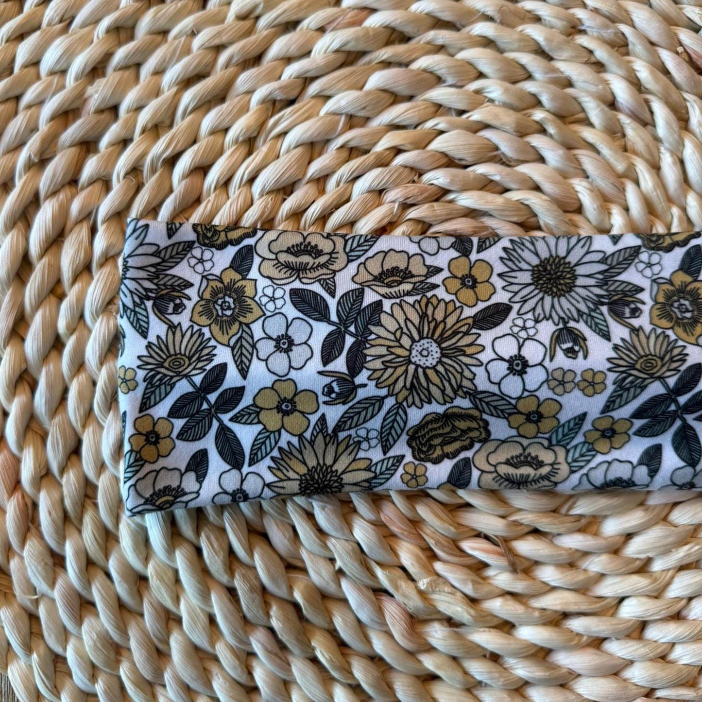 Stretchy, Buttery-Soft Headband - Autumn Sunflowers