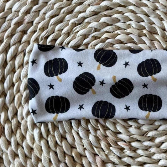 Stretchy, Buttery-Soft Headband - Autumn Pumpkins
