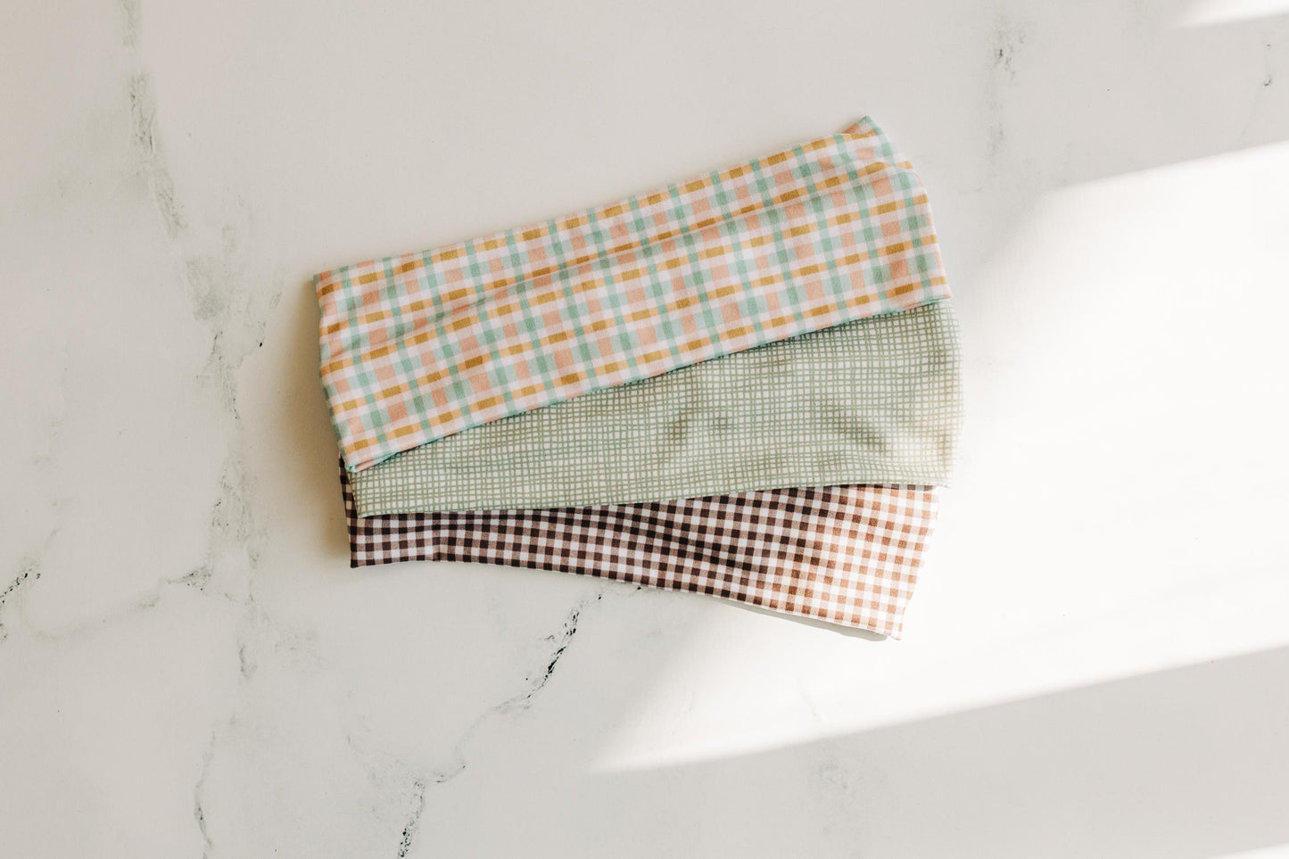 Vintage Plaid - Spring Headband Collection 2026, Buttery-Soft, Stretchy Headbands for Women and Girls, Headbands for Nurses and Teachers