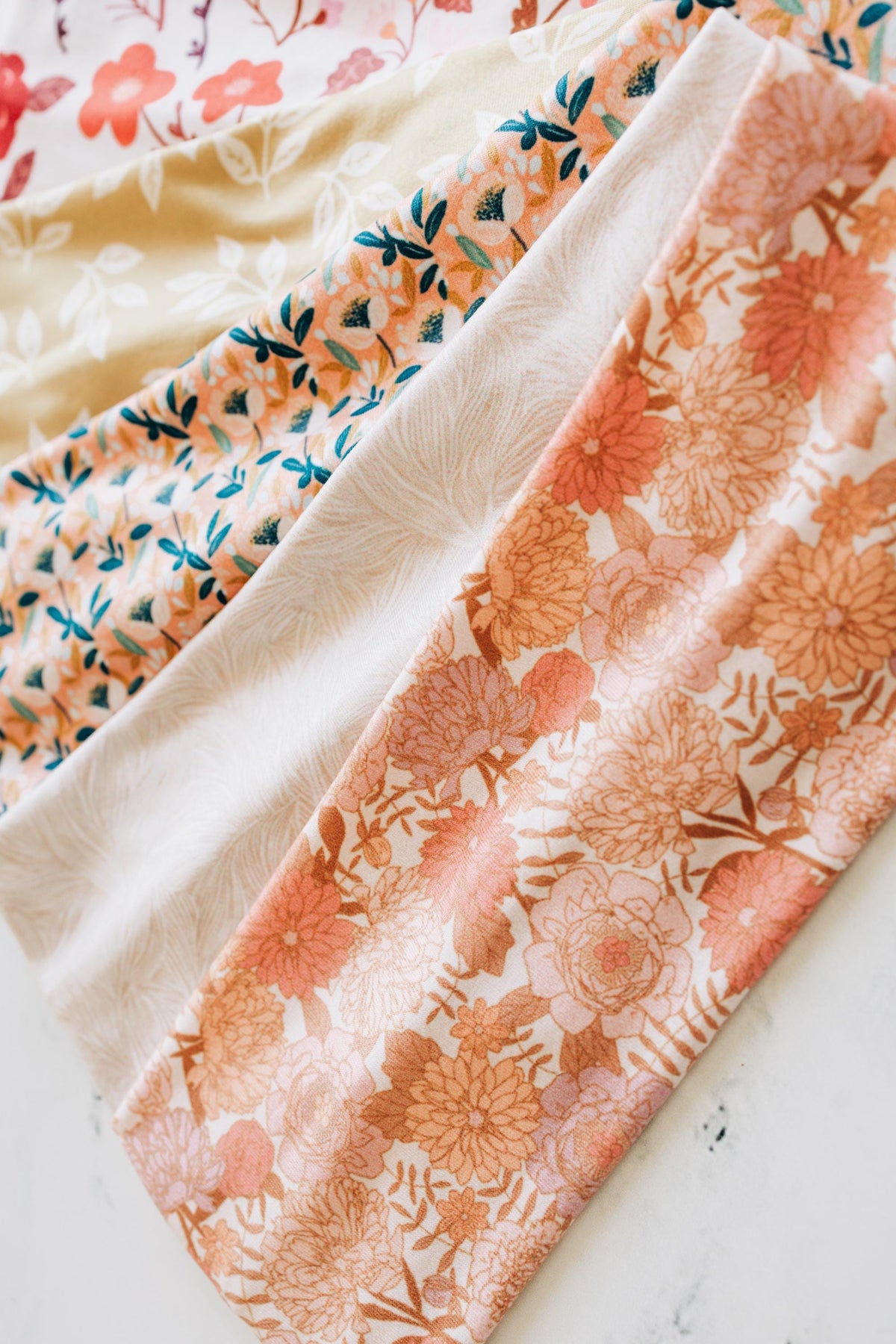 Beige Leaf - Spring Headband Collection 2026, Buttery-Soft, Stretchy Headbands for Women and Girls, Headbands for Nurses and Teachers