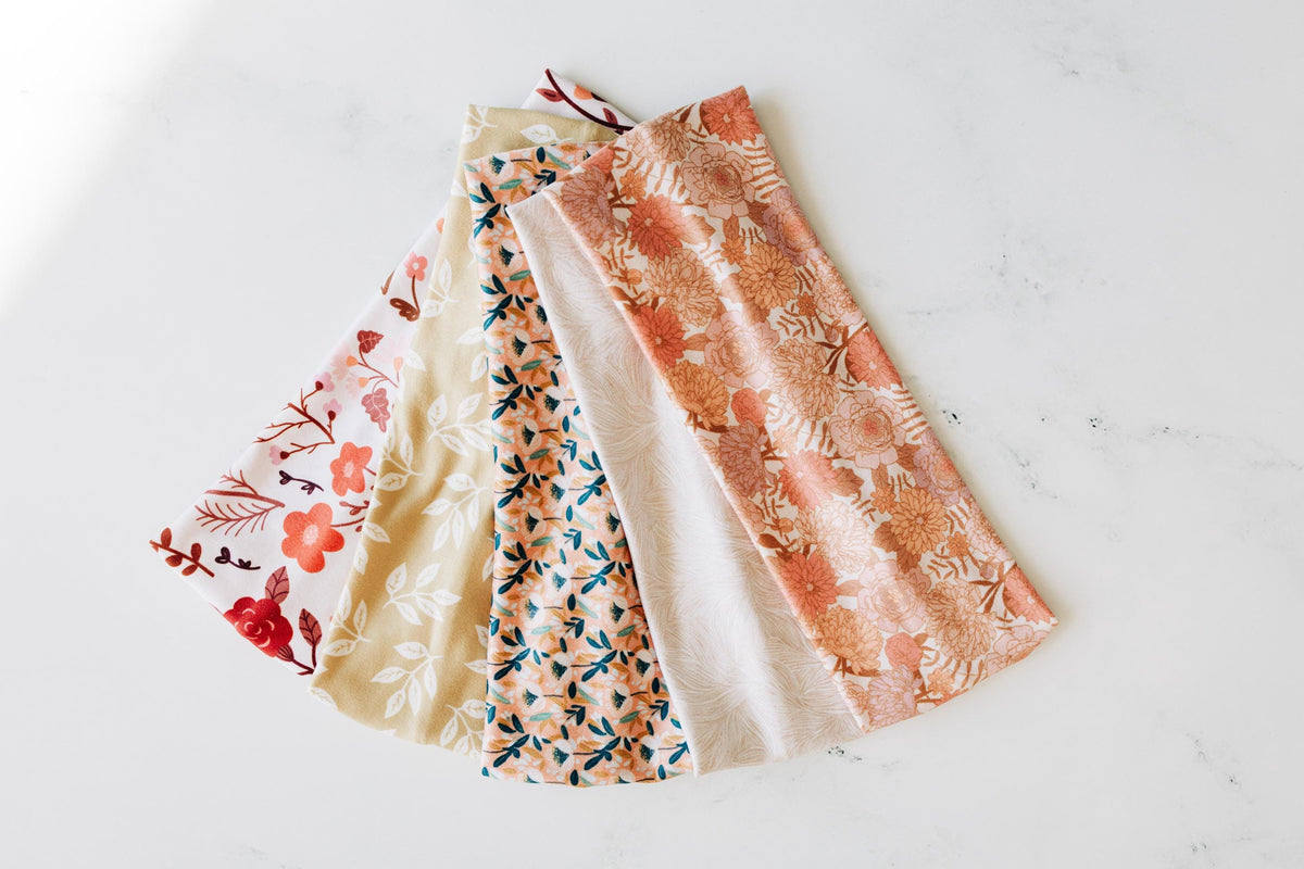 Beige Leaf - Spring Headband Collection 2026, Buttery-Soft, Stretchy Headbands for Women and Girls, Headbands for Nurses and Teachers