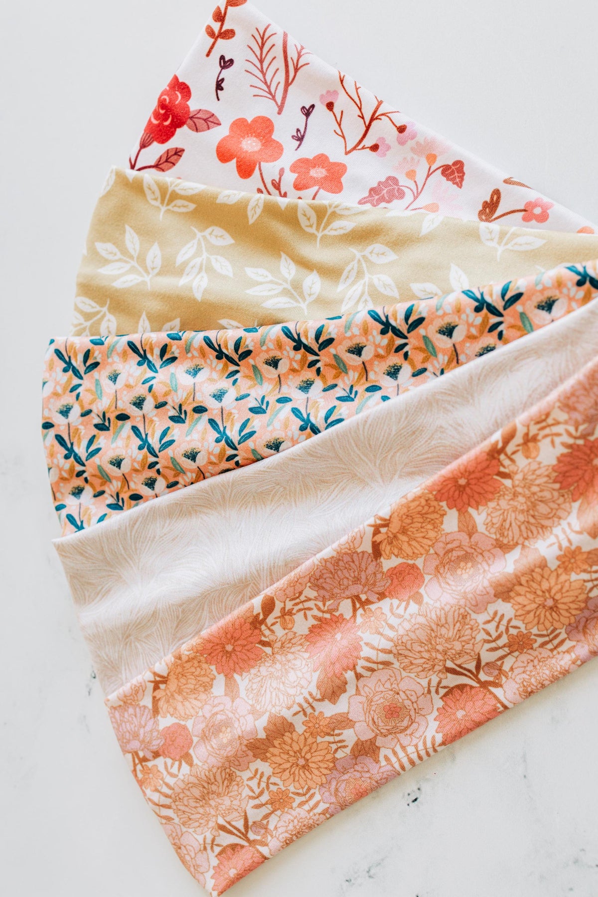 Beige Leaf - Spring Headband Collection 2026, Buttery-Soft, Stretchy Headbands for Women and Girls, Headbands for Nurses and Teachers