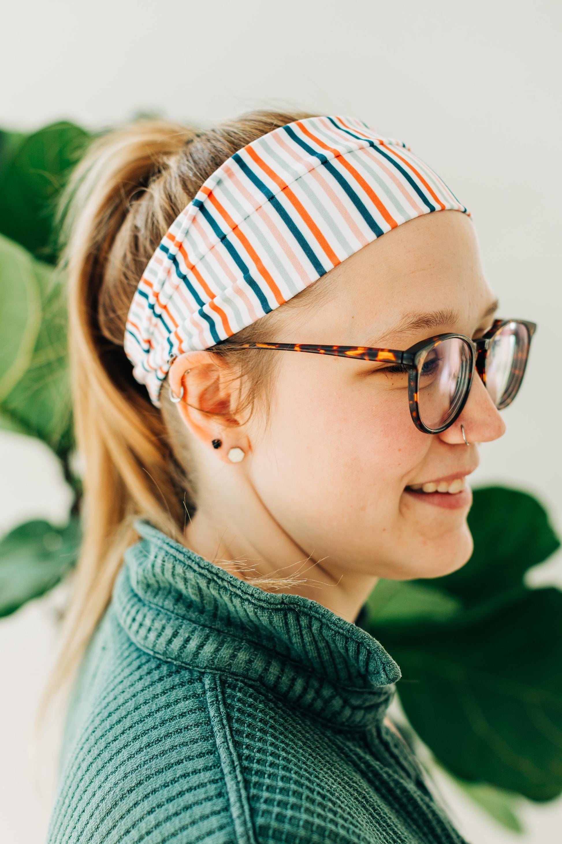 Bright Stripes - Spring Headband Collection 2026, Buttery-Soft, Stretchy Headbands for Women and Girls, Headbands for Nurses and Teachers