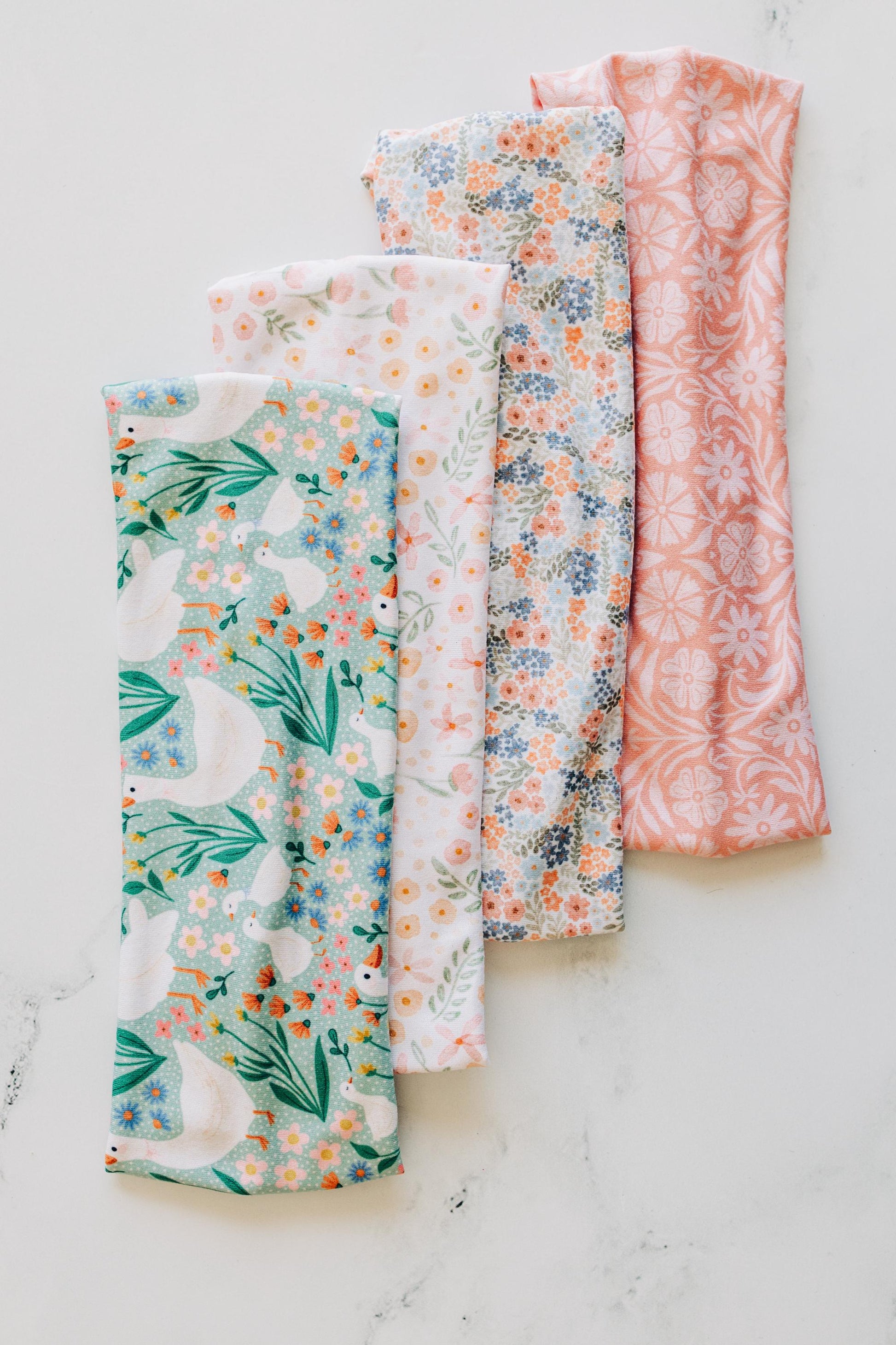 Watercolor Spring - Spring Headband Collection 2026, Buttery-Soft, Stretchy Headbands for Women and Girls, Headbands for Nurses and Teachers